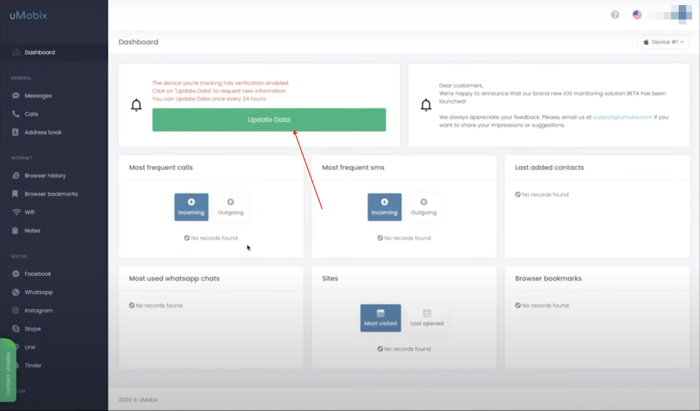 uMobix Dashboard